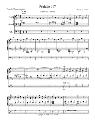 Organ Prelude #17 (arr. Robert G. Farrell)