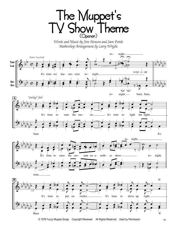 The Muppet Show Theme (arr. Larry Wright)