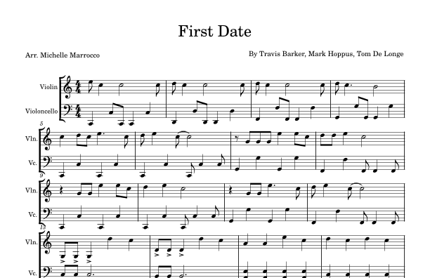 First Date (arr. Michelle Marrocco)