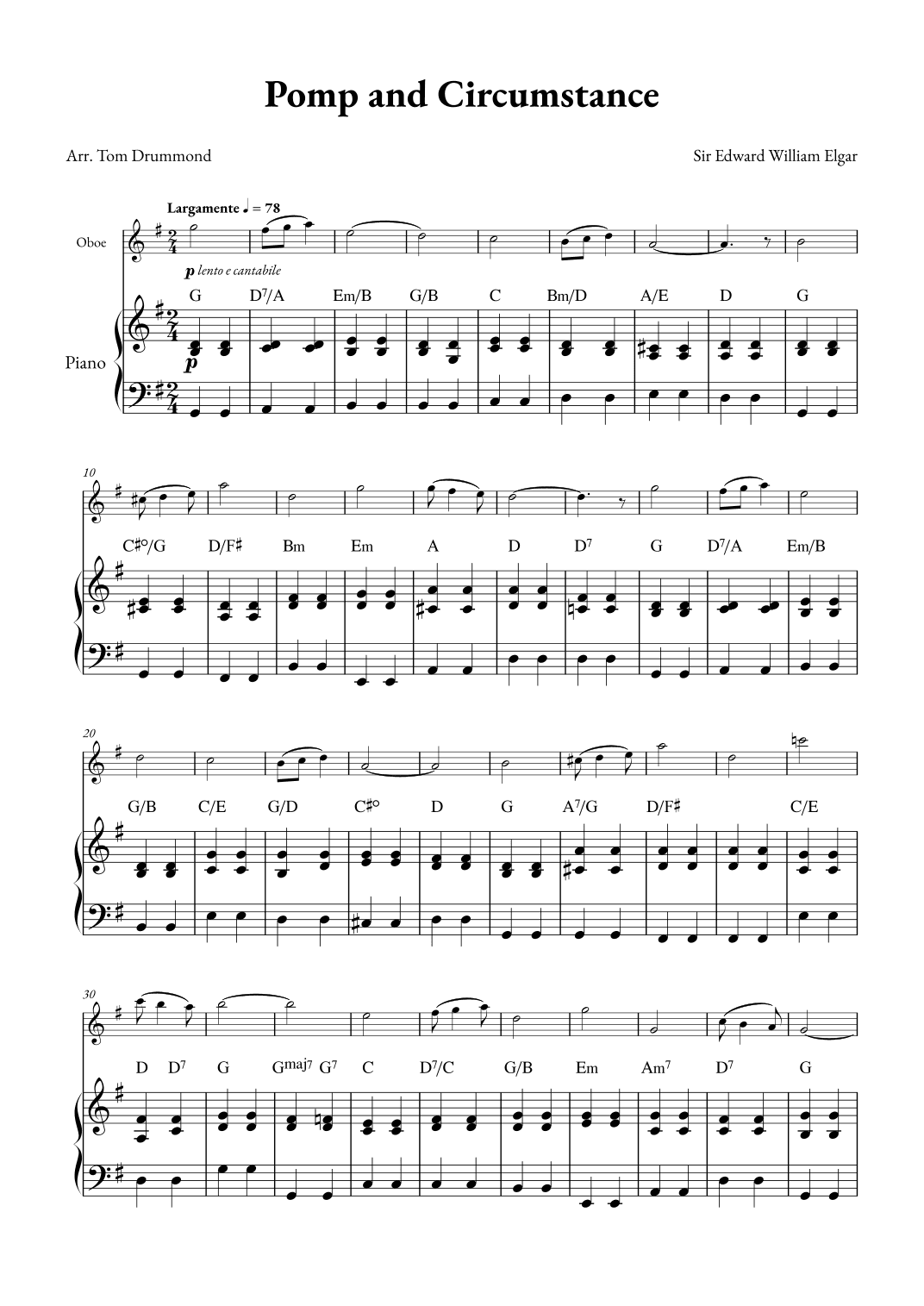 Pomp and Circumstance (arr. Tom Drummond)