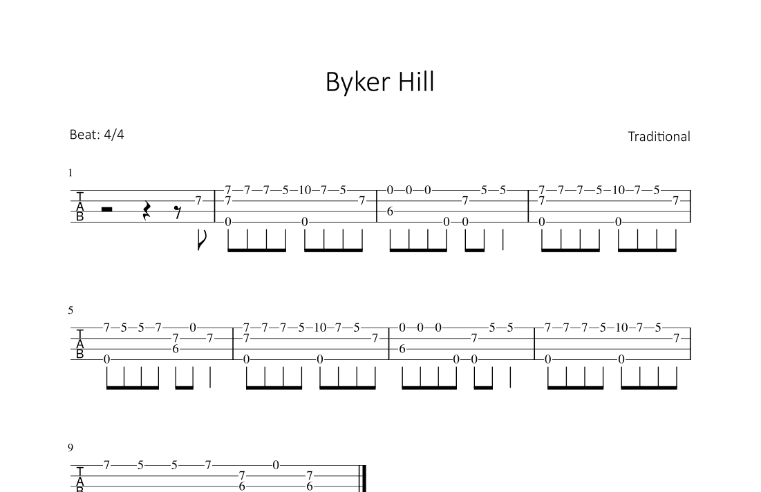 Byker Hill (arr. Bettina Schipp)