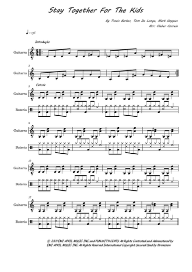 Stay Together For The Kids (arr. Cleber Domingues)