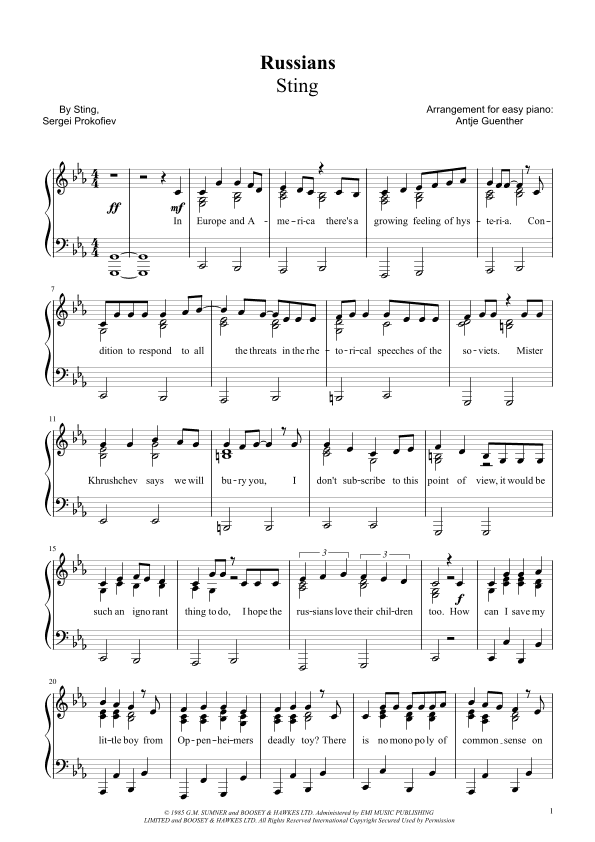 Russians (arr. Antje Günther)