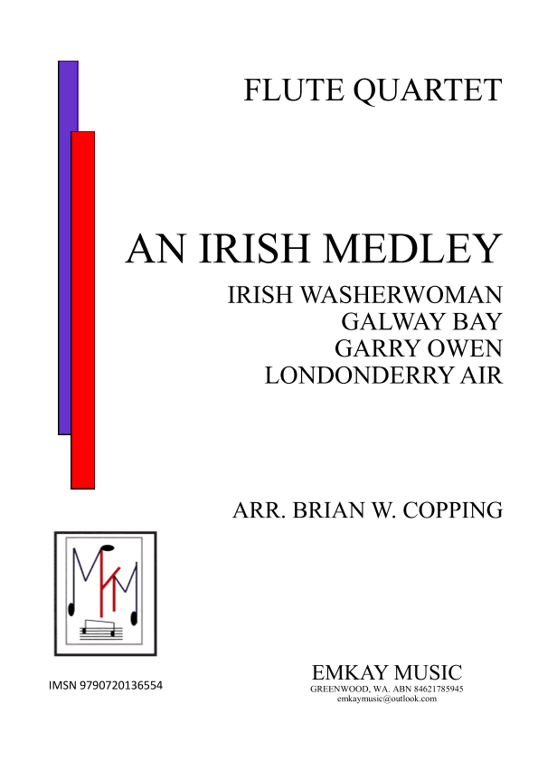 AN IRISH MEDLEY – FLUTE QUARTET (arr. BRIAN W. COPPING)