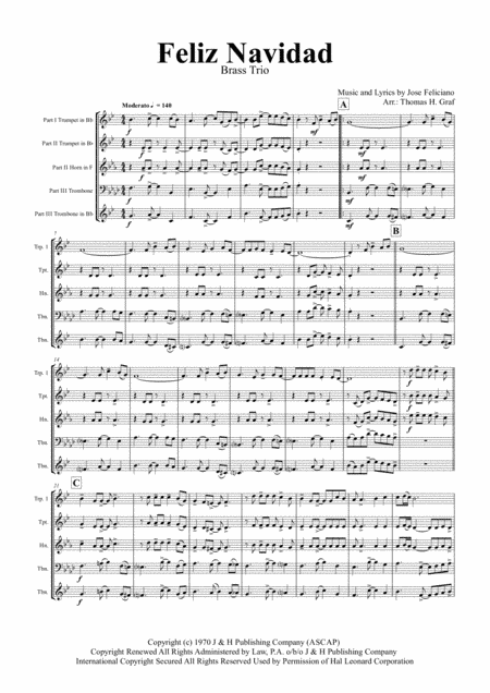 Feliz Navidad (arr. Thomas H. Graf)