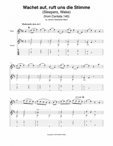 Sleepers, Wake (from Cantata 140) (arr. Mark Phillips)