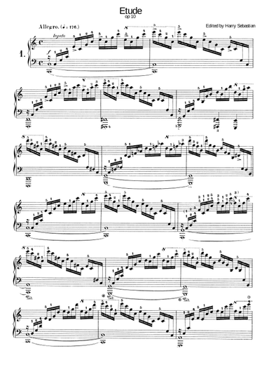 Etude in C major Op. 10 No. 1 (arr. Harry Sebastina)