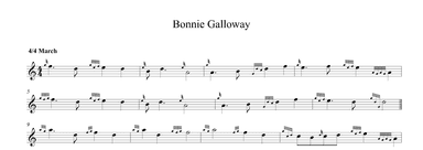 Bonnie Galloway For Bagpipes (arr. Martin Hay)