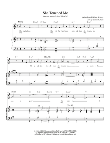 She (he) Touched Me (arr. Kenneth Plain)