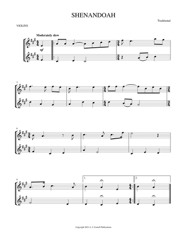 Shenandoah (arr. Mark Phillips)