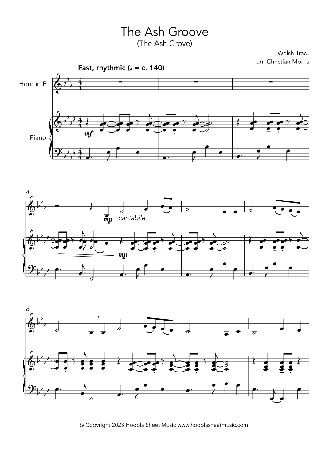 The Ash Groove (The Ash Grove) (arr. Christian Morris)
