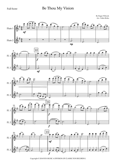 Be Thou My Vision (arr. Fabio Britto)