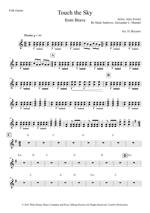 Touch The Sky (arr. Davide Bizzarri)