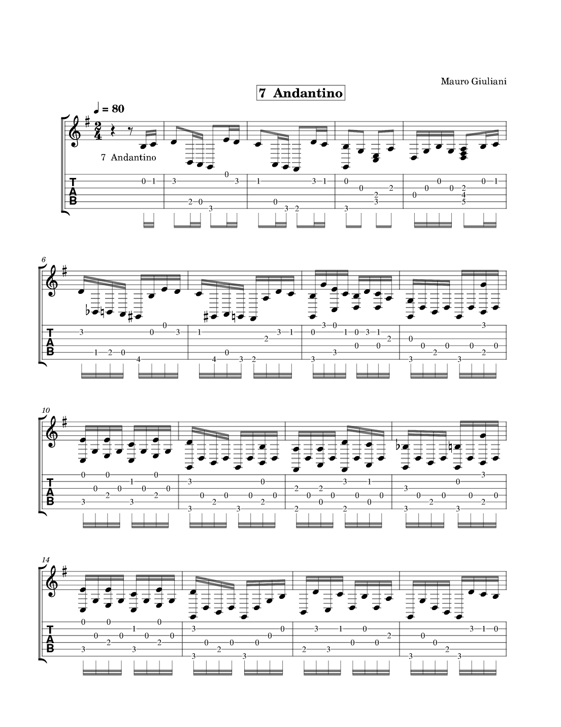 7 Andantino (arr. Tracy Dean McCallum)