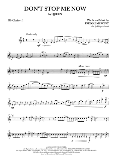 Don't Stop Me Now (arr. Diego Marani)