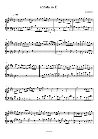 Sonata in E