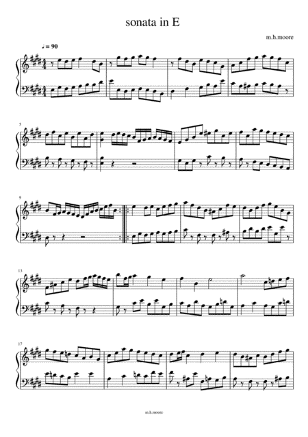 Sonata in E