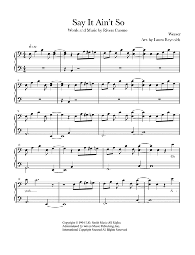 Say It Ain't So (arr. Laura Reynolds)