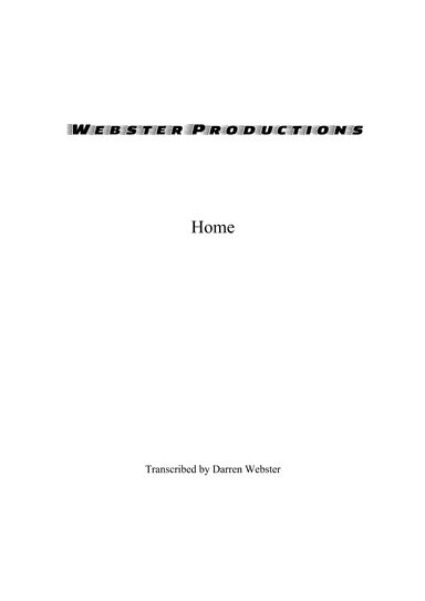 Home (arr. Darren Webster)
