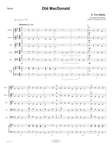 Old MacDonald (arr. Adapted and arranged by Andrew R. Guarrine)