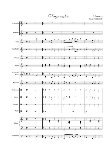 Vengo anch'io (arr. E. Alessandrini)