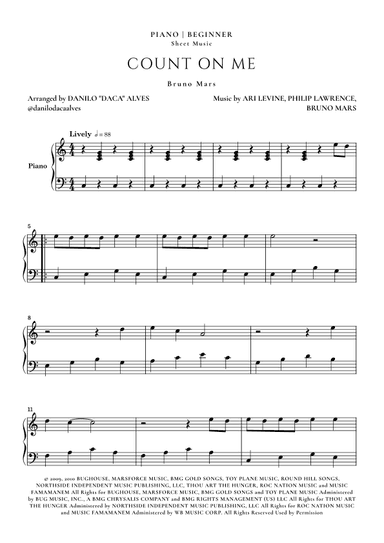 Count On Me (arr. Danilo "Daca" Alves)