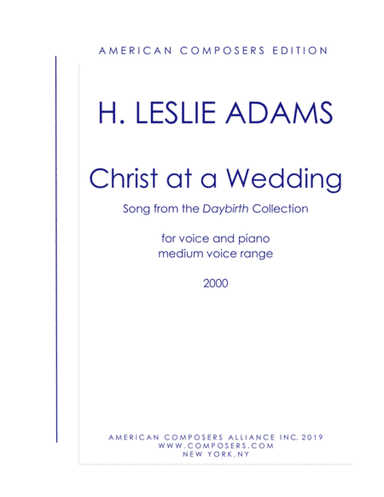[Adams] Love Union - Christ at a Wedding (from Daybirth)