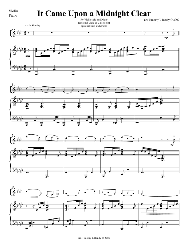 It Came Upon a Midnight Clear (arr. Timothy Bandy)