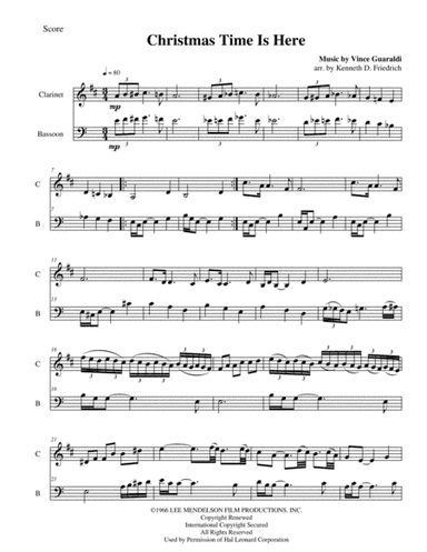 Christmas Time Is Here (arr. Kenneth D. Friedrich)