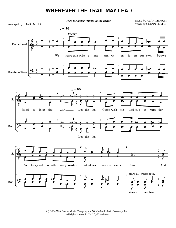 Wherever The Trail May Lead (arr. Craig Minor)
