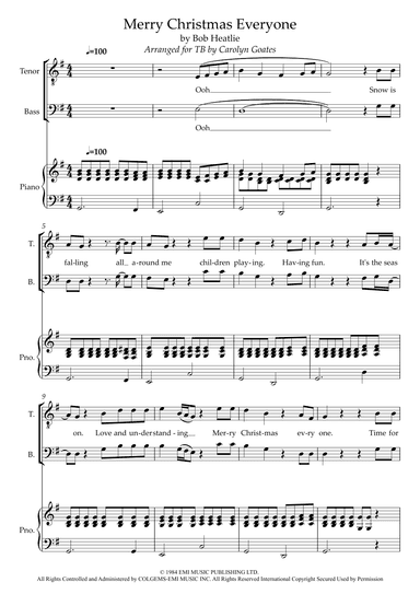 Merry Christmas Everyone (arr. Carolyn Goates)