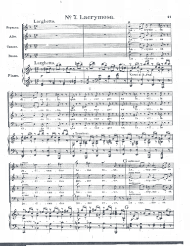 Ll Requiem K626 Lacrimosa (arr. Izaiah Lutchman)