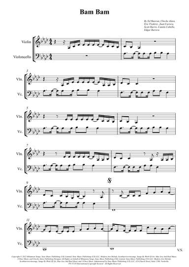 Bam Bam (arr. Wesley S. SIlva)