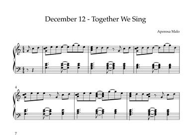 December 12 - Together We Sing
