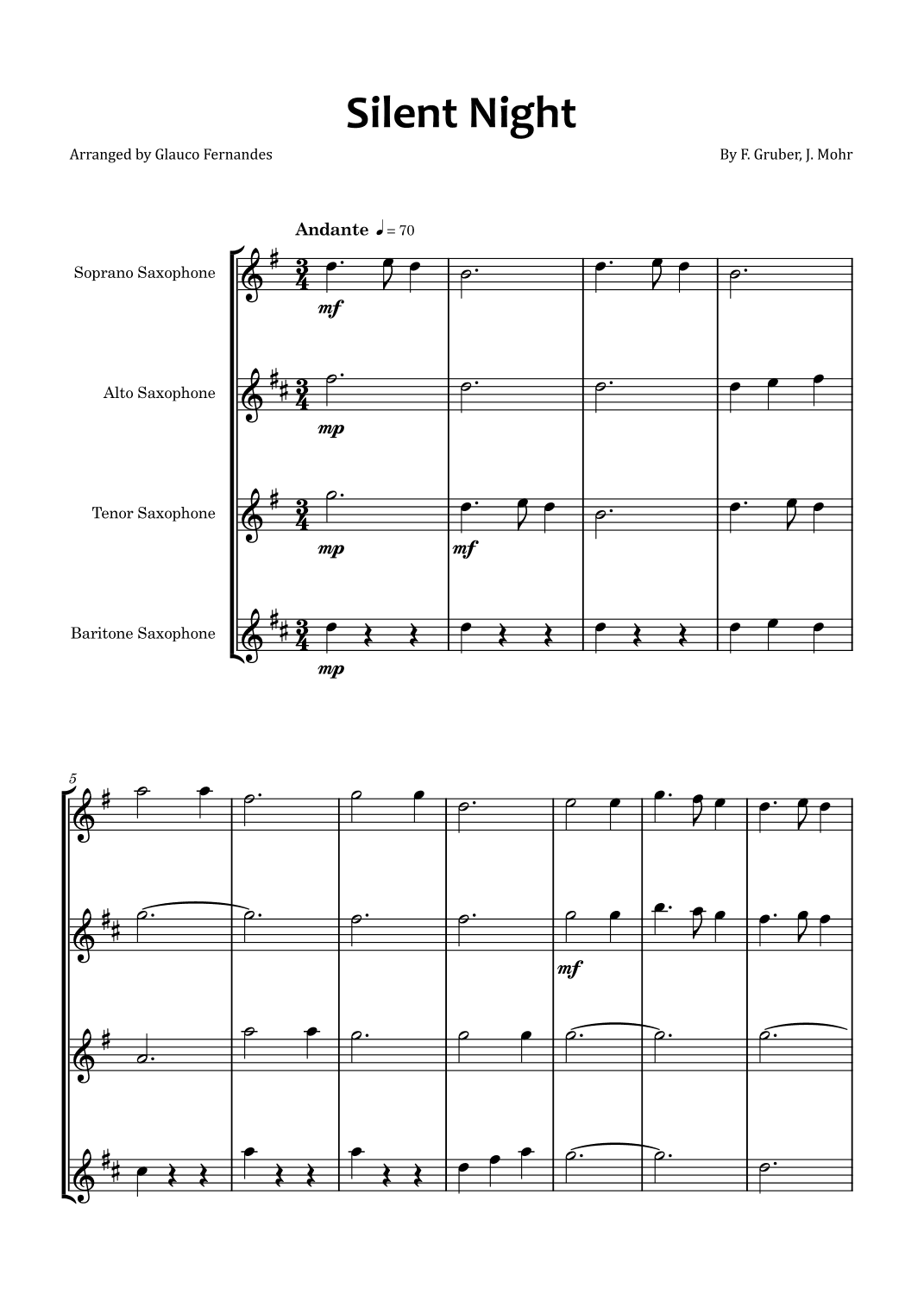 Silent Night (arr. Glauco Fernandes)