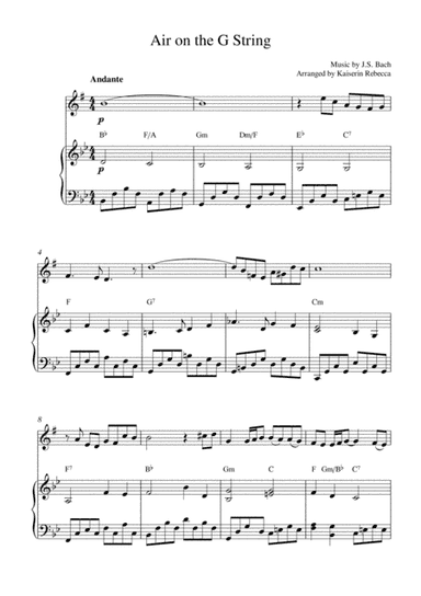 Air On the G String (arr. Kaiserin Rebecca)