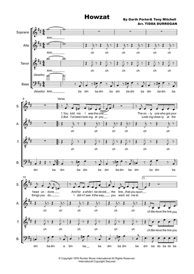 Howzat (arr. Tidda Durrogan)