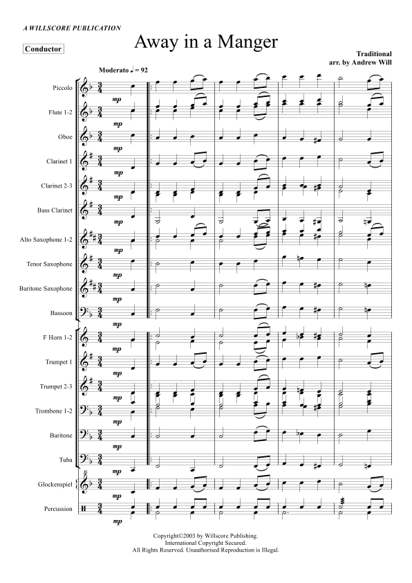 Christmas Carols Selection (Grade 2-3) (arr. Andrew Will)