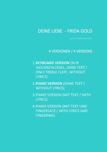 Deine Liebe (arr. BS)
