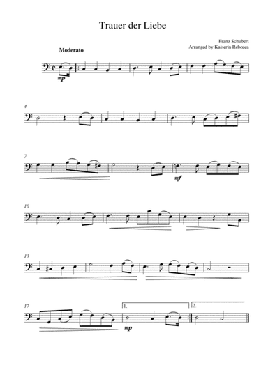 Trauer der Liebe (arr. Kaiserin Rebecca)