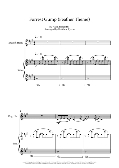 Forrest Gump - Main Title (feather Theme) (arr. Matthew pyeon)