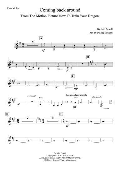 Coming Back Around (arr. Davide Bizzarri)