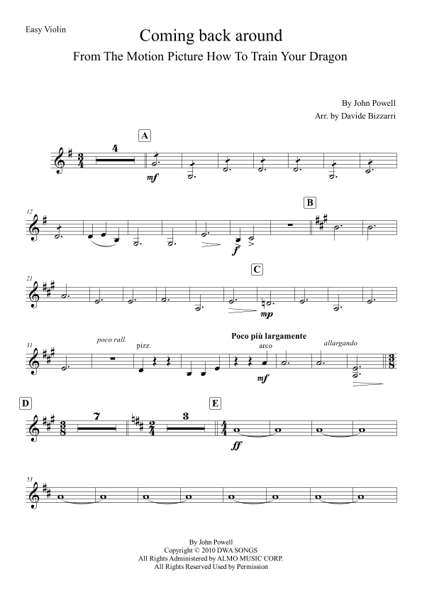 Coming Back Around (arr. Davide Bizzarri)