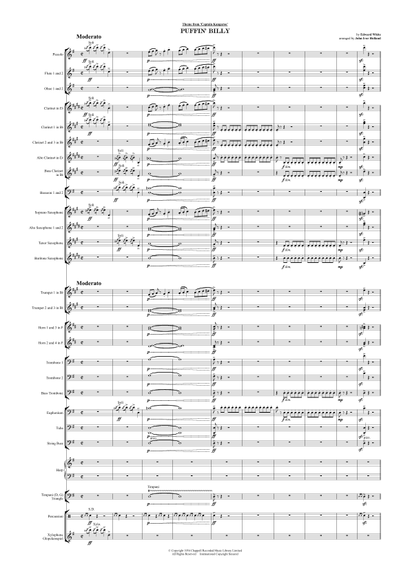 Captain Kangaroo (puffin' Billy) (arr. John Ivor Holland)