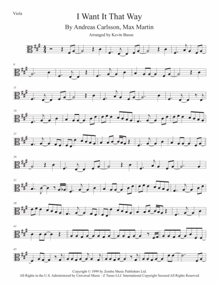 I Want It That Way (arr. Kevin Busse)