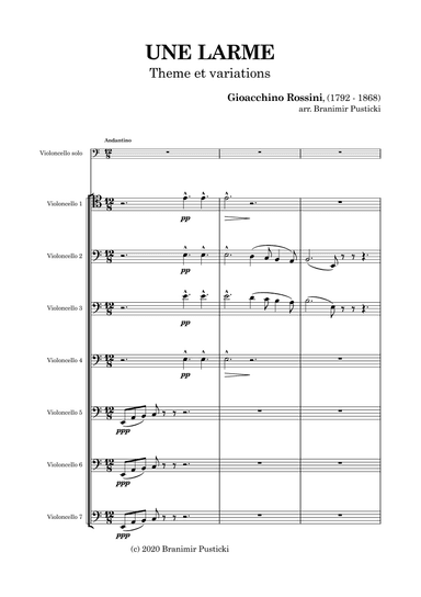 Une Larme (arr. Branimir Pusticki)