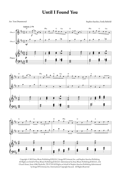 Until I Found You (arr. Tom Drummond)