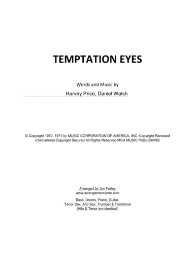 Temptation Eyes (arr. Jim Farley)