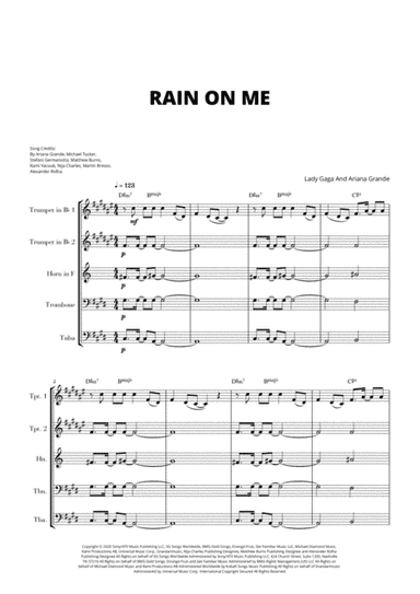 Rain On Me (arr. Cadenza Editions)