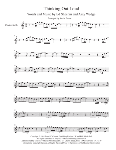 Thinking Out Loud (arr. Kevin Busse)